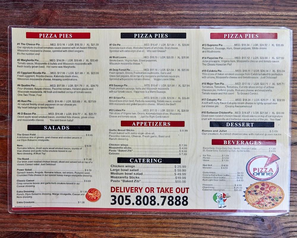 Pizza Onne Menu image 3